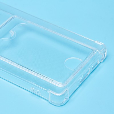 Чехол-накладка для Samsung Galaxy S25 Ultra (прозрачный) - SC276 с картхолдером