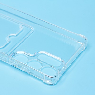 Чехол-накладка для Samsung Galaxy S25 Ultra (прозрачный) - SC276 с картхолдером