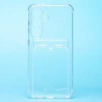 Чехол-накладка для Samsung Galaxy S25 (прозрачный) - SC276 с картхолдером