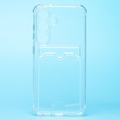 Чехол-накладка для Samsung Galaxy S25 (прозрачный) - SC276 с картхолдером Чехол-накладка для Samsung Galaxy S25 (прозрачный) - SC276 с картхолдером