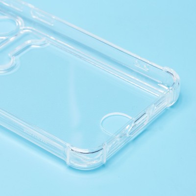 Чехол-накладка для Samsung Galaxy S25 (прозрачный) - SC276 с картхолдером