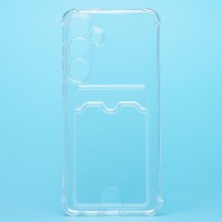 Чехол-накладка для Samsung Galaxy S25+ (прозрачный) - SC276 с картхолдером