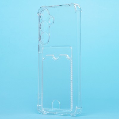 Чехол-накладка для Samsung Galaxy S25+ (прозрачный) - SC276 с картхолдером