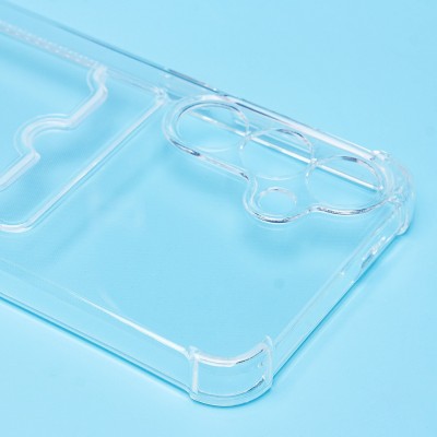 Чехол-накладка для Samsung Galaxy S25+ (прозрачный) - SC276 с картхолдером