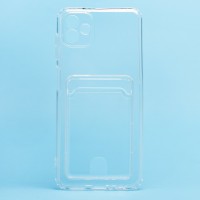 Чехол-накладка для Samsung A045 Galaxy A04 (прозрачный) - SC276 с картхолдером