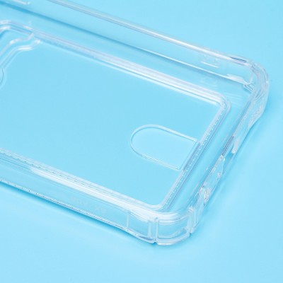 Чехол-накладка для Samsung A055 Galaxy A05 (прозрачный) - SC276 с картхолдером Чехол-накладка для Samsung A055 Galaxy A05 (прозрачный) - SC276 с картхолдером