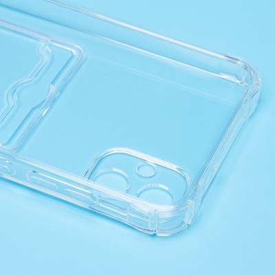 Чехол-накладка для Samsung A055 Galaxy A05 (прозрачный) - SC276 с картхолдером Чехол-накладка для Samsung A055 Galaxy A05 (прозрачный) - SC276 с картхолдером