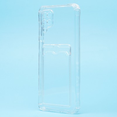 Чехол-накладка для Samsung A125 Galaxy A12 (прозрачный) - SC276 с картхолдером Чехол-накладка для Samsung A125 Galaxy A12 (прозрачный) - SC276 с картхолдером