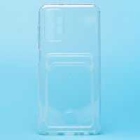 Чехол-накладка для Samsung A135 Galaxy A13 4G (прозрачный) - SC276 с картхолдером