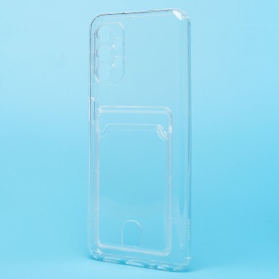 Чехол-накладка для Samsung A135 Galaxy A13 4G (прозрачный) - SC276 с картхолдером