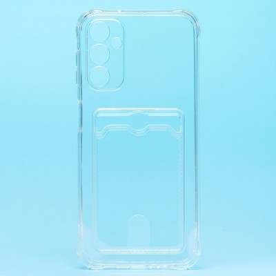 Чехол-накладка для Samsung A146 Galaxy A14 5G (MediaTek) (прозрачный) - SC276 с картхолдером Чехол-накладка для Samsung A146 Galaxy A14 5G (MediaTek) (прозрачный) - SC276 с картхолдером