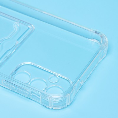 Чехол-накладка для Samsung A146 Galaxy A14 5G (MediaTek) (прозрачный) - SC276 с картхолдером Чехол-накладка для Samsung A146 Galaxy A14 5G (MediaTek) (прозрачный) - SC276 с картхолдером