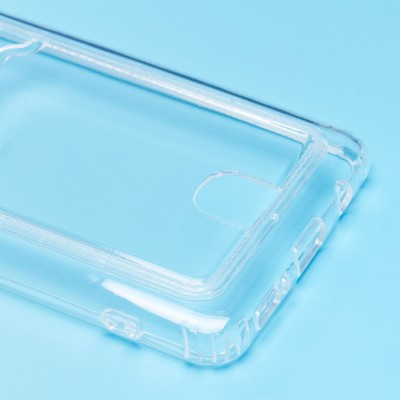 Чехол-накладка для Samsung A515 Galaxy A51 (прозрачный) - SC276 с картхолдером