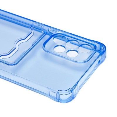 Чехол-накладка для Samsung A536 Galaxy A53 5G (синий) - SC276 с картхолдером