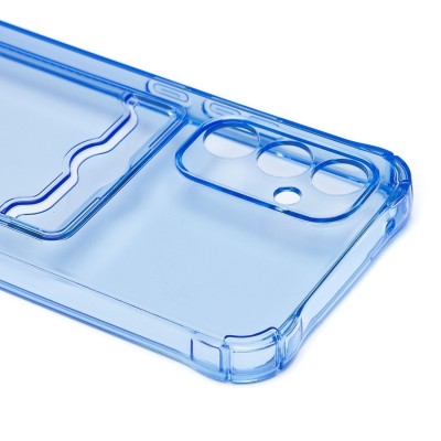 Чехол-накладка для Samsung A546 Galaxy A54 (синий) - SC276 с картхолдером