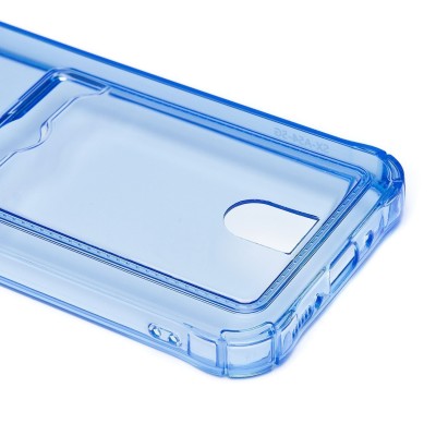 Чехол-накладка для Samsung A546 Galaxy A54 (синий) - SC276 с картхолдером