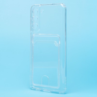 Чехол-накладка для Samsung G990 Galaxy S21FE (прозрачный) - SC276 с картхолдером Чехол-накладка для Samsung G990 Galaxy S21FE (прозрачный) - SC276 с картхолдером