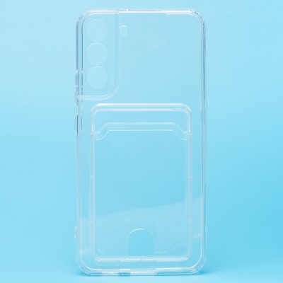 Чехол-накладка для Samsung S906 Galaxy S22+ (прозрачный) - SC276 с картхолдером