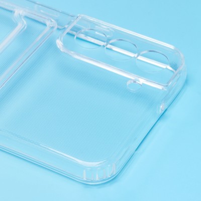 Чехол-накладка для Samsung S906 Galaxy S22+ (прозрачный) - SC276 с картхолдером Чехол-накладка для Samsung S906 Galaxy S22+ (прозрачный) - SC276 с картхолдером