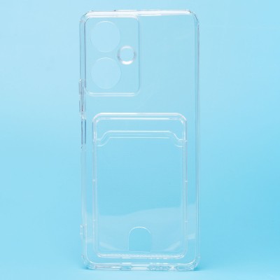 Чехол-накладка для Tecno Camon 19 Pro (прозрачный) - SC276 с картхолдером