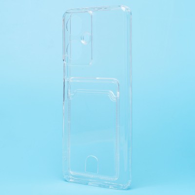 Чехол-накладка для Tecno Camon 19 Pro (прозрачный) - SC276 с картхолдером