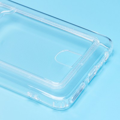 Чехол-накладка для Tecno Camon 19 Pro (прозрачный) - SC276 с картхолдером