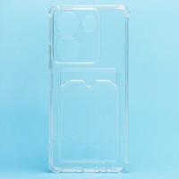 Чехол-накладка для Tecno Camon 20 Pro 4G (прозрачный) - SC276 с картхолдером Чехол-накладка для Tecno Camon 20 Pro 4G (прозрачный) - SC276 с картхолдером