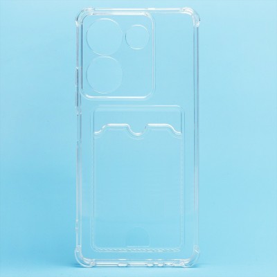 Чехол-накладка для Tecno Camon 20 Pro 4G (прозрачный) - SC276 с картхолдером Чехол-накладка для Tecno Camon 20 Pro 4G (прозрачный) - SC276 с картхолдером