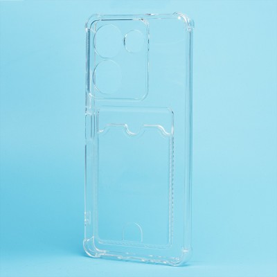 Чехол-накладка для Tecno Camon 20 Pro 4G (прозрачный) - SC276 с картхолдером Чехол-накладка для Tecno Camon 20 Pro 4G (прозрачный) - SC276 с картхолдером