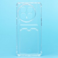 Чехол-накладка для Tecno Camon 30 Premier 5G (прозрачный) - SC276 с картхолдером