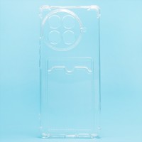 Чехол-накладка для Tecno Camon 30S Pro (прозрачный) - SC276 с картхолдером