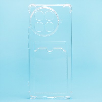 Чехол-накладка для Tecno Camon 30S Pro (прозрачный) - SC276 с картхолдером Чехол-накладка для Tecno Camon 30S Pro (прозрачный) - SC276 с картхолдером