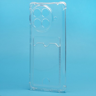 Чехол-накладка для Tecno Camon 30S Pro (прозрачный) - SC276 с картхолдером Чехол-накладка для Tecno Camon 30S Pro (прозрачный) - SC276 с картхолдером