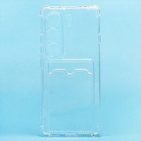 Чехол-накладка для Tecno Camon 40 4G (прозрачный) - SC276 с картхолдером Чехол-накладка для Tecno Camon 40 4G (прозрачный) - SC276 с картхолдером