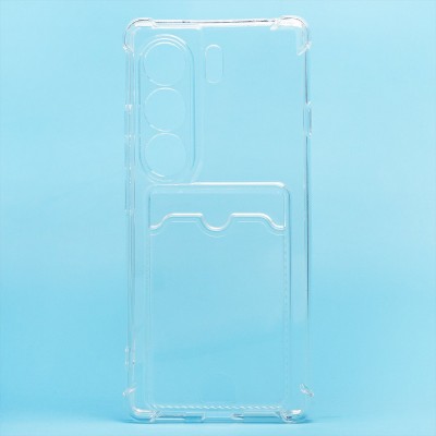 Чехол-накладка для Tecno Camon 40 4G (прозрачный) - SC276 с картхолдером Чехол-накладка для Tecno Camon 40 4G (прозрачный) - SC276 с картхолдером