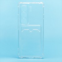 Чехол-накладка для Tecno Camon 40 Pro 4G (прозрачный) - SC276 с картхолдером