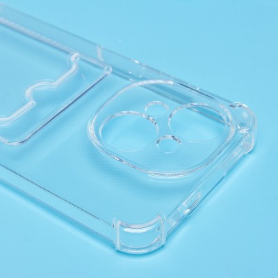 Чехол-накладка для Tecno Spark 30C 5G (прозрачный) - SC276 с картхолдером