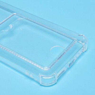 Чехол-накладка для Tecno Spark 30C 5G (прозрачный) - SC276 с картхолдером