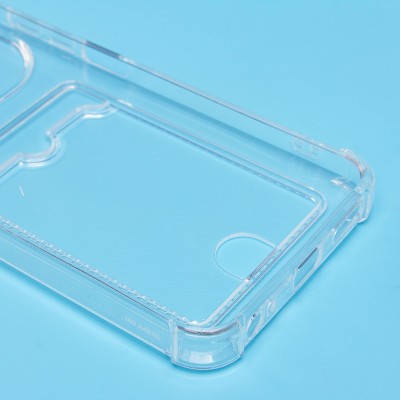 Чехол-накладка для Tecno Spark 30C 5G (прозрачный) - SC276 с картхолдером