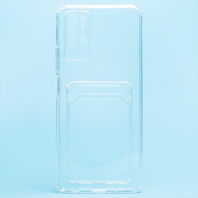 Чехол-накладка для Tecno Pova 2 (прозрачный) - SC276 с картхолдером Чехол-накладка для Tecno Pova 2 (прозрачный) - SC276 с картхолдером