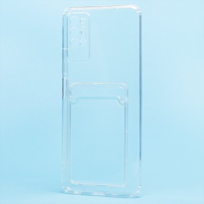 Чехол-накладка для Tecno Pova 2 (прозрачный) - SC276 с картхолдером Чехол-накладка для Tecno Pova 2 (прозрачный) - SC276 с картхолдером