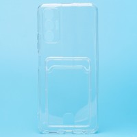 Чехол-накладка для Tecno Pova 3 (прозрачный) - SC276 с картхолдером Чехол-накладка для Tecno Pova 3 (прозрачный) - SC276 с картхолдером