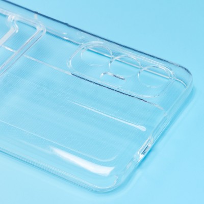 Чехол-накладка для Tecno Pova 3 (прозрачный) - SC276 с картхолдером Чехол-накладка для Tecno Pova 3 (прозрачный) - SC276 с картхолдером