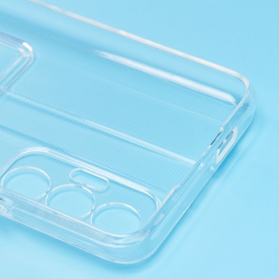 Чехол-накладка для Tecno Pova 3 (прозрачный) - SC276 с картхолдером Чехол-накладка для Tecno Pova 3 (прозрачный) - SC276 с картхолдером