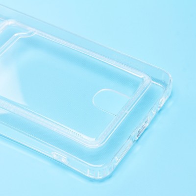 Чехол-накладка для Tecno Pova 5 (прозрачный) - SC276 с картхолдером Чехол-накладка для Tecno Pova 5 (прозрачный) - SC276 с картхолдером