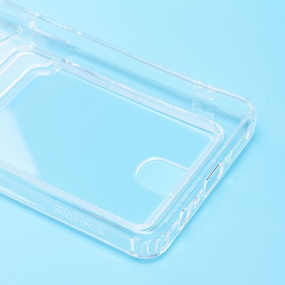 Чехол-накладка для Tecno Pova 5 (прозрачный) - SC276 с картхолдером Чехол-накладка для Tecno Pova 5 (прозрачный) - SC276 с картхолдером