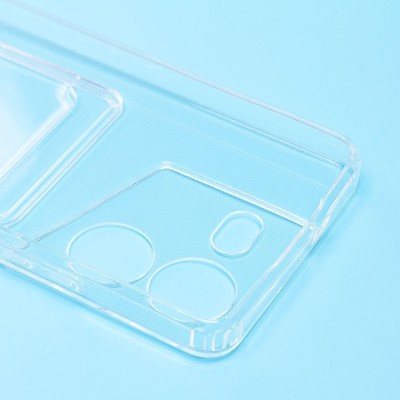 Чехол-накладка для Tecno Pova 5 (прозрачный) - SC276 с картхолдером Чехол-накладка для Tecno Pova 5 (прозрачный) - SC276 с картхолдером