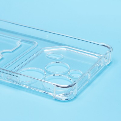 Чехол-накладка для Tecno Pova 6 4G (прозрачный) - SC276 с картхолдером Чехол-накладка для Tecno Pova 6 4G (прозрачный) - SC276 с картхолдером