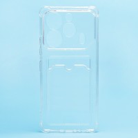 Чехол-накладка для Tecno Pova 6 Pro 5G (прозрачный) - SC276 с картхолдером Чехол-накладка для Tecno Pova 6 Pro 5G (прозрачный) - SC276 с картхолдером