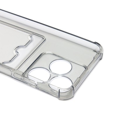 Чехол-накладка для Tecno Spark 10 4G (черный) - SC276 с картхолдером